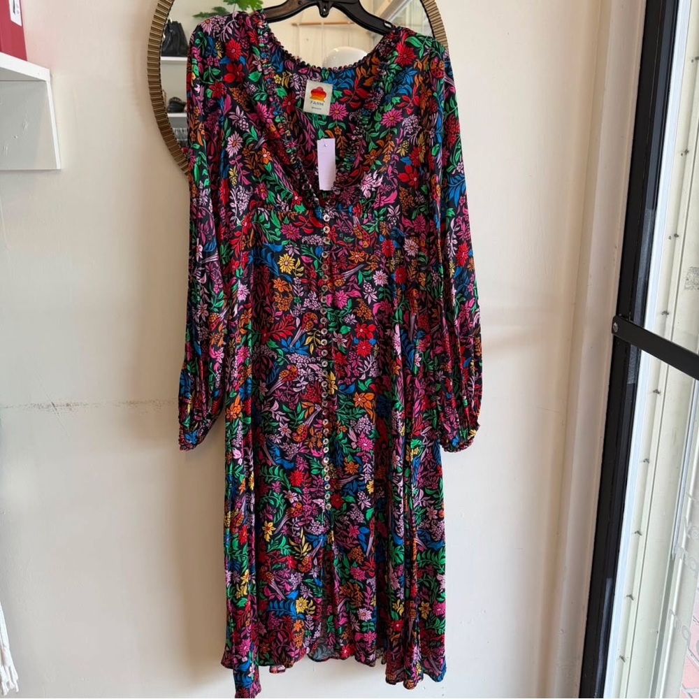 farm rio Black Multi Size L Dress